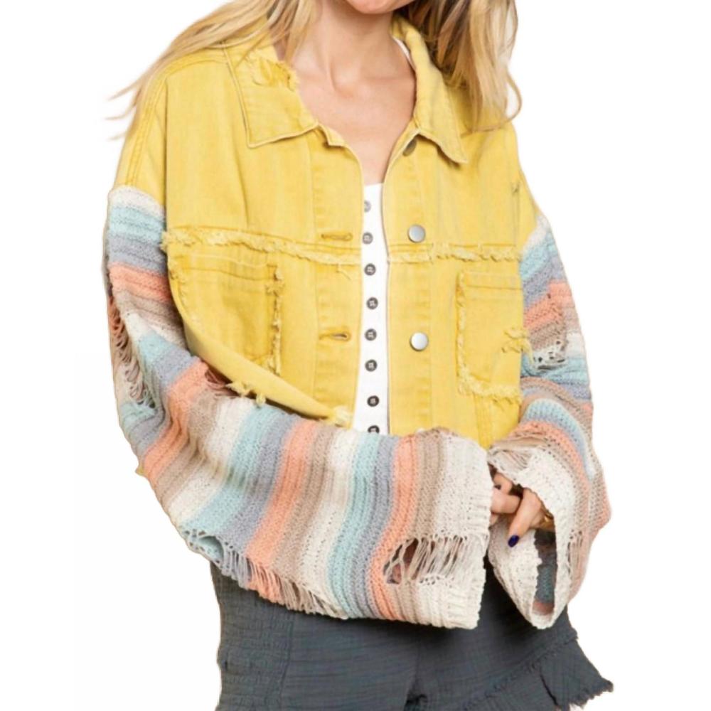 NEW POL sunny jacket in yellow